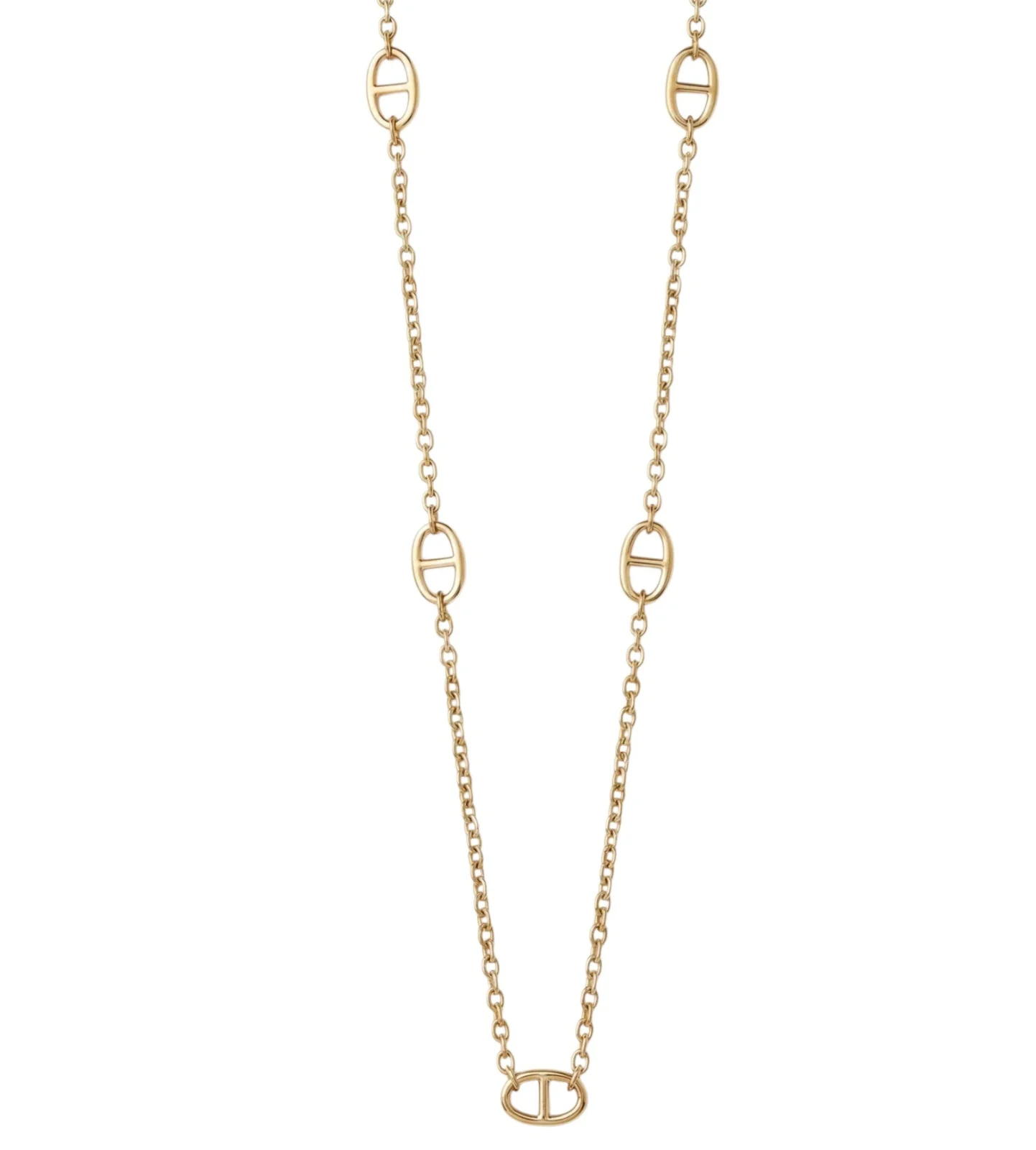 Collier Long Maille Marine