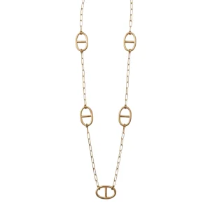 Collier Long Maille Marine L