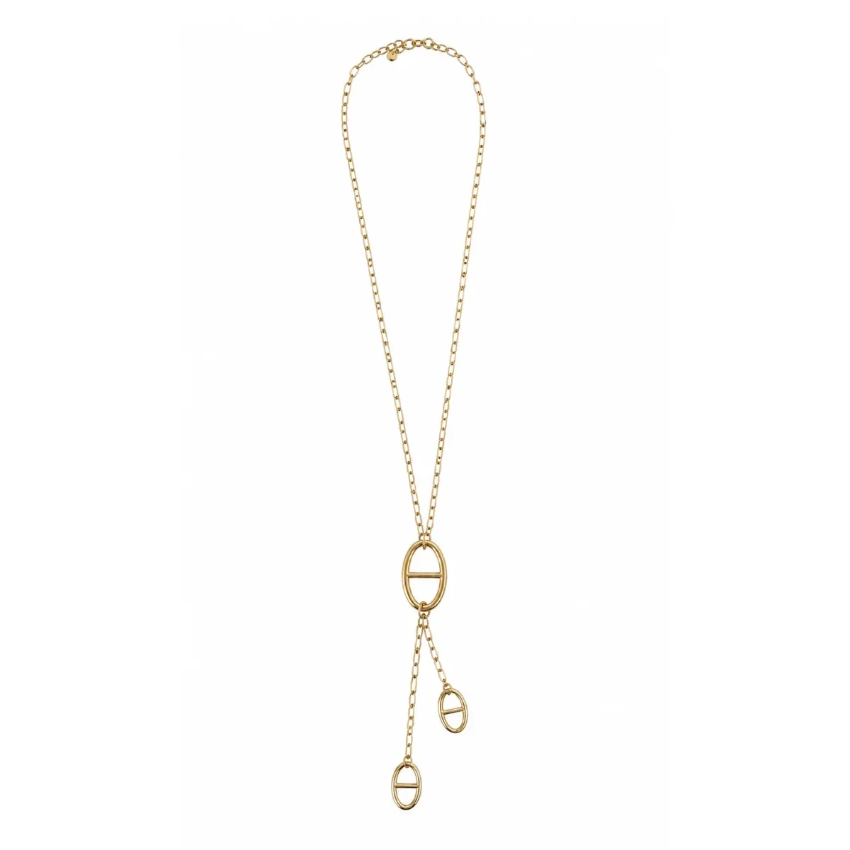 Collier Maille Marine 3 Pendentifs Doré