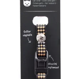 Collier pour chat « Croix » orange – Martin Sellier J’ai plus de croquettes