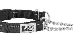 Collier pour chien martingale avec fermoir, RC Pets noir