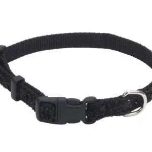 Collier pour petits chien et chat, noir brillant, Li’l Pals