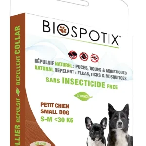 Collier répulsif naturel Biospotix pour petit/moyen chien