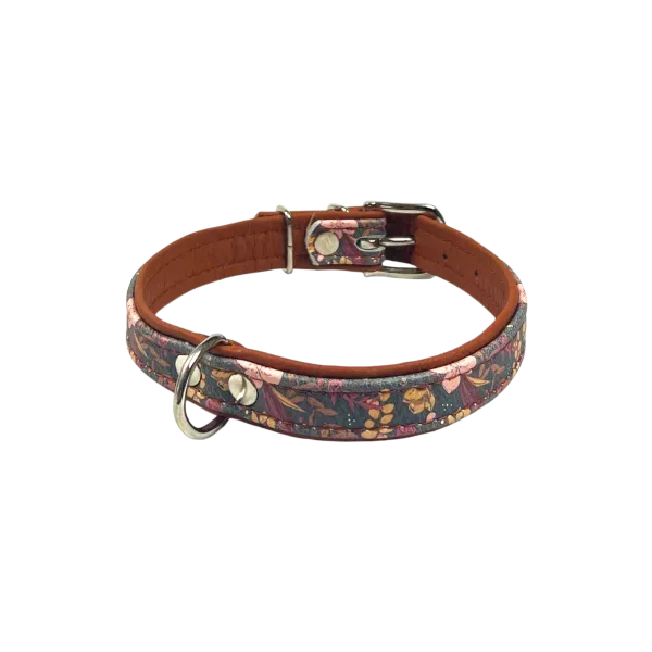 Comme Un Roi – Collier Cuir Bella Terra Caramel pour Chien