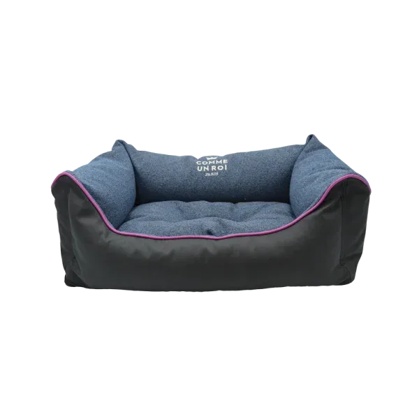 Comme Un Roi – Panier Douillet So Funky Bleu Prusse pour Chien et Chat