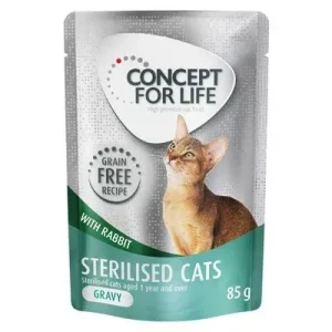 Concept for Life Sterilised Cats en sauce lapin sans céréales