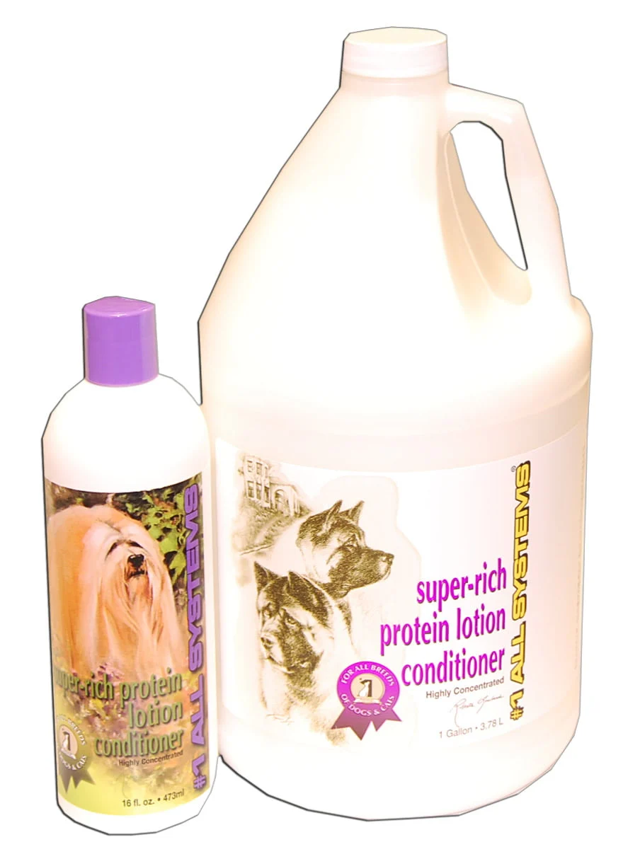 Conditionneur pour chiens, super rich protein, All systems (pour poil abimé)