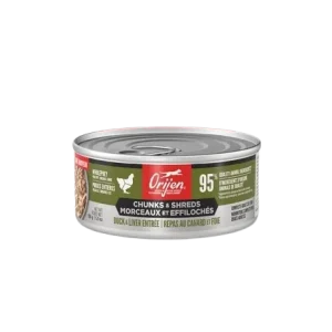 Conserve en morceaux pour chat, canard et foie, Orijen
