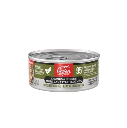 Conserve en morceaux pour chat, canard et foie, Orijen