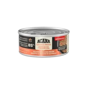 Conserve en morceaux pour chat, saumon et poulet, Acana