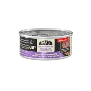 Conserve en morceaux pour chaton, poulet et saumon, Acana