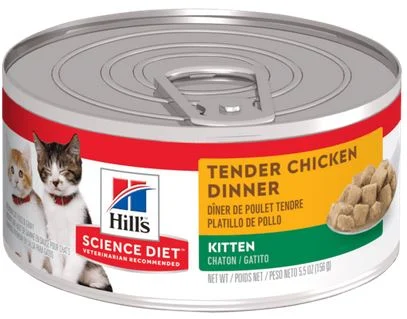 Conserve pour chatons, dîner poulet tendre, Science Diet 156g (5.5oz)