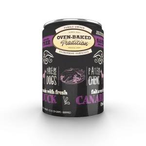 Conserve pour chien pâté au canard sans grains, Oven-Baked