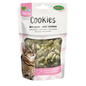 Cookies à l’herbe à chat et au saumon : 50g – Herbe à chat : découvrez notre sélection – Notre passion, vos animaux !