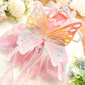 Costume papillon rose chihuahua