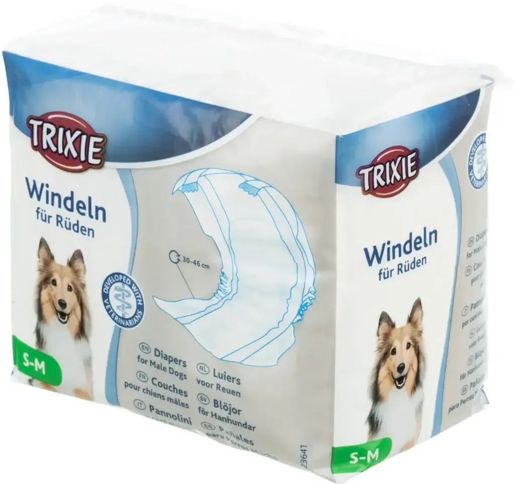 Couches pour chien mâle x12 (S-M) – Trixie J’ai plus de croquettes