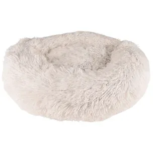 Coussin krems rond blanc 50 cm