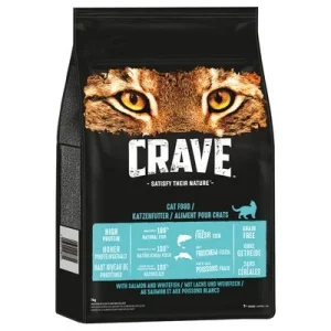 Crave Adult saumon, poisson blanc pour chat