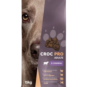 Croc Pro - Croquettes Adulte à l'Agneau pour Chiens - 15Kg