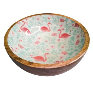 Croci - Bol en Bois Mango Flamant pour Chiens