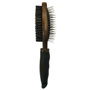 Croci - Brosse Double BARBBERSHOP pour Chien et Chat - 25x6,7x6cm