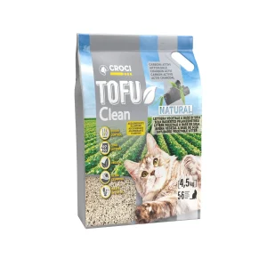 Croci - Litière Tofu Clean Charbon pour Chats - 10L