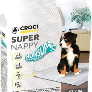 Croci - Tapis Absorbant Super Nappy Nonslip pour Chiens - 84x57cm/10pcs