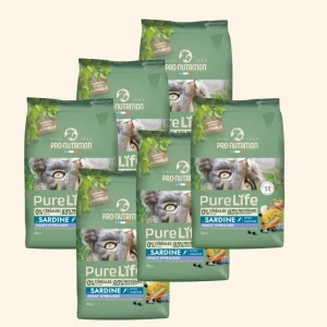 Croquettes Chat Stérilisé Sardine Pure Life – Lot 6×8 kg Pro-Nutrition
