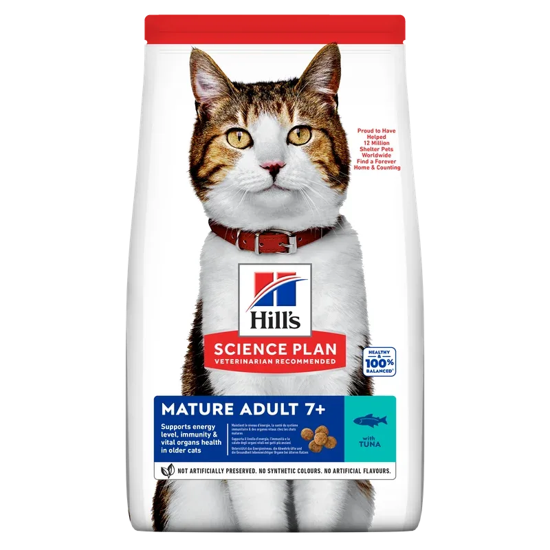 Croquettes pour Chat Mature (7+) – au Thon Science Plan