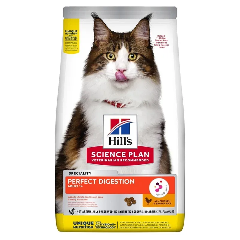 Croquettes pour chat Perfect Digestion au poulet (1.5 kg) – Hill’s Science Plan J’ai plus de croquettes