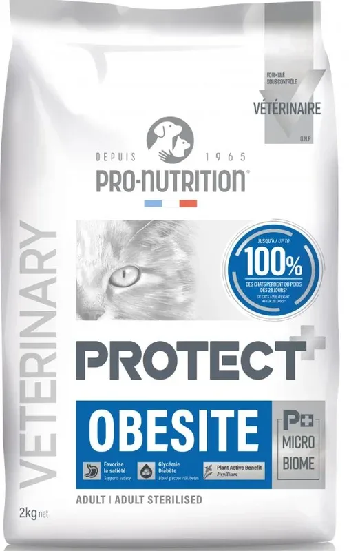 Croquettes Protect Obesite pour chat (8 kg) – Pro-Nutrition J’ai plus de croquettes