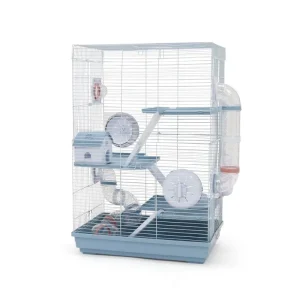 DAYANG Cage Magnolia pour Hamster 3 Étages Bleu
