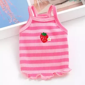 Débardeur fraise pour chihuahua