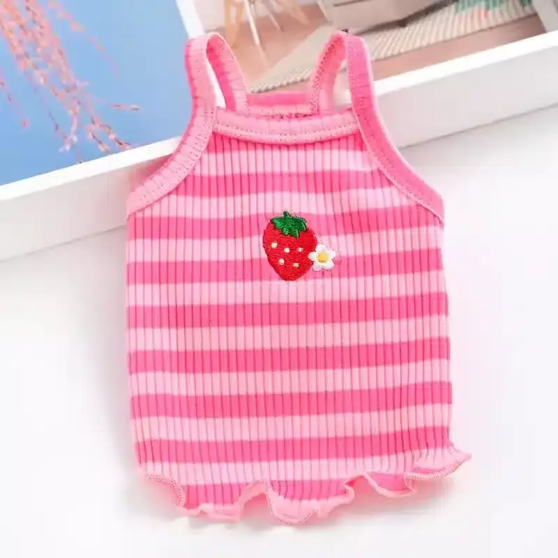 Débardeur fraise pour chihuahua