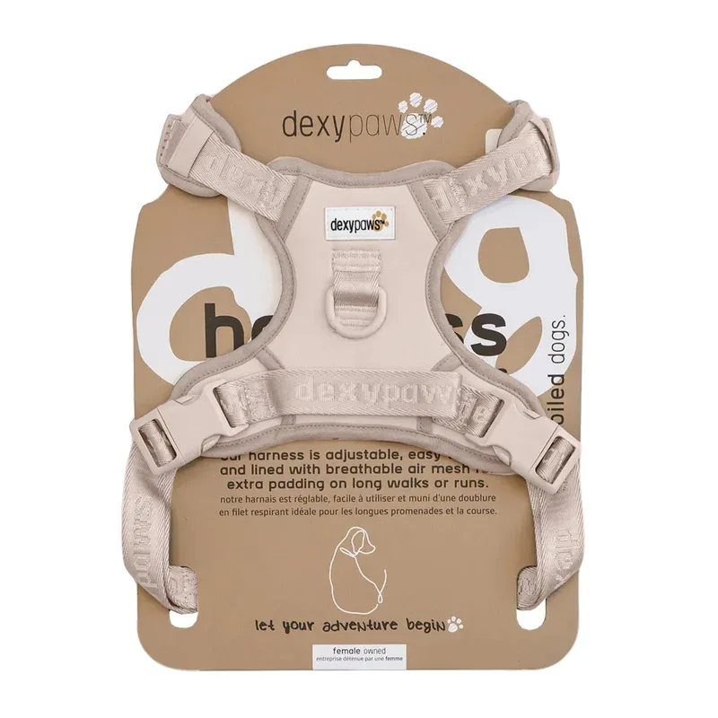 DEXYPAWS Harnais Imperméable Beige XL