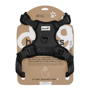 DEXYPAWS Harnais Imperméable Noir M