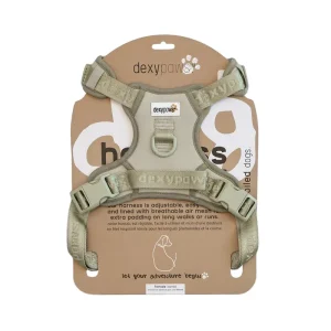 DEXYPAWS Harnais Imperméable Vert Sauge M