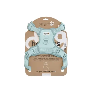 DEXYPAWS Harnais Sans Traction Bleu Ciel XS