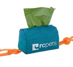 Distributeur et sacs de ramassage à crottes pour chien, RC Pets sarcelle