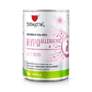 Disugual Croquettes pour chien Hypoallergéniques Caille – France