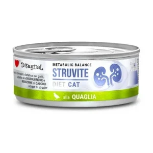 Disugual Nourriture humide Struvite de Caille pour Chats – France