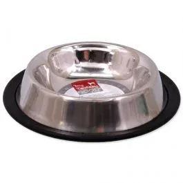 Dog Fantasy Gamelle En Acier Inoxydable Avec Pied En Caouchouc – 0,19l – Gamelle et distributeur Chien – Gamelle et distributeur Dog Fantasy