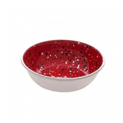 Dogit Mangeoire en acier inoxydable antidérapante Red Speckle – France