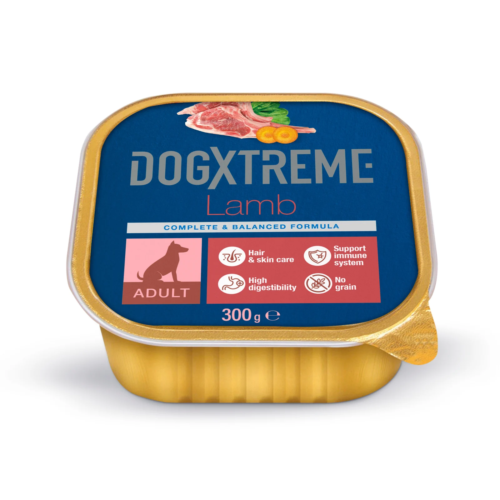 DogXtreme - Boîte à l'Agneau pour Chien Adulte - 300g