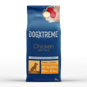 DogXtreme - Croquettes au Poulet Frais pour Chiens de Toutes Races - 18Kg