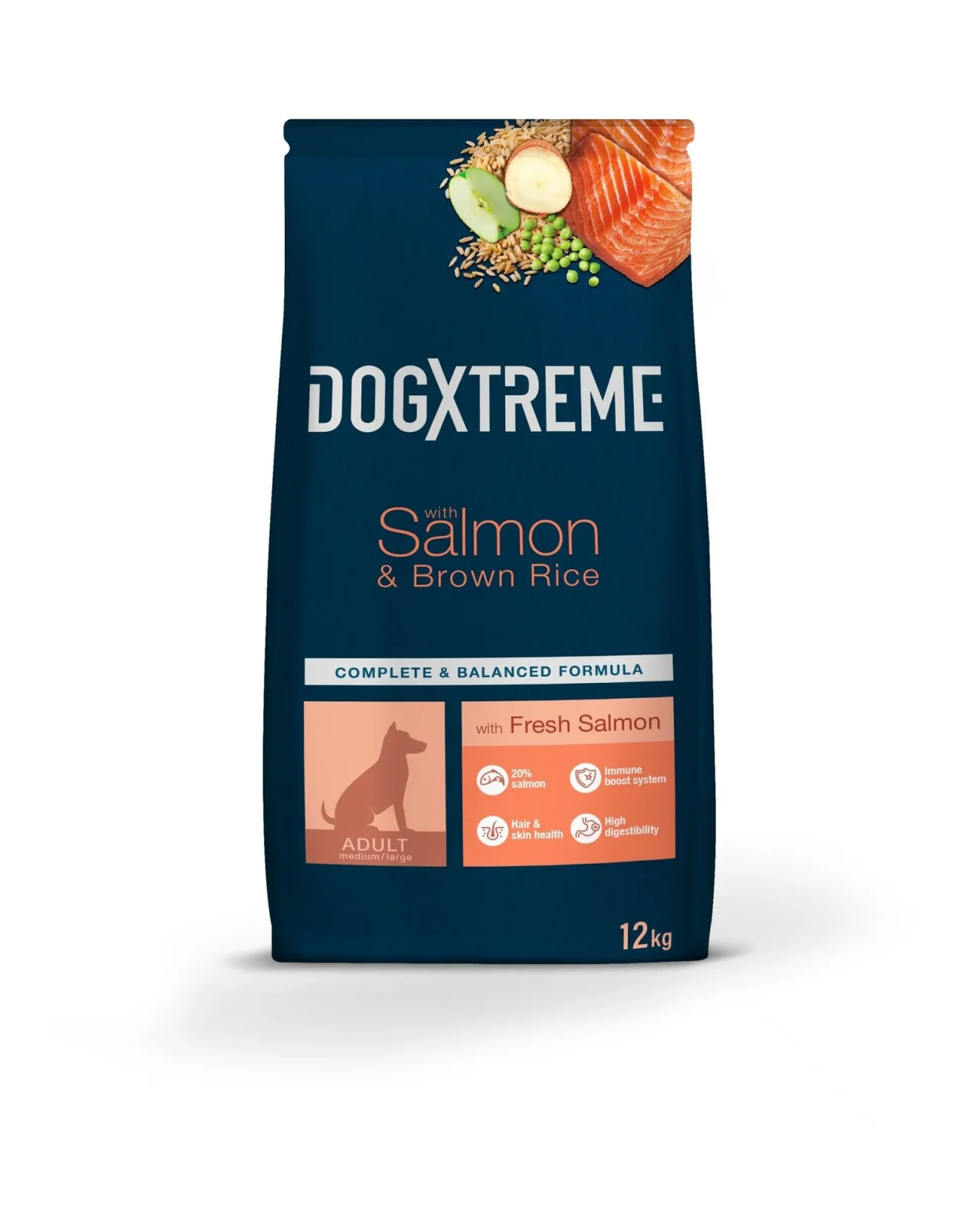 DogXtreme - Croquettes au Saumon Frais pour Chien de Toute Race