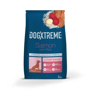 DogXtreme - Croquettes Mini Adulte au Saumon Frais pour Petit Chien - 3Kg