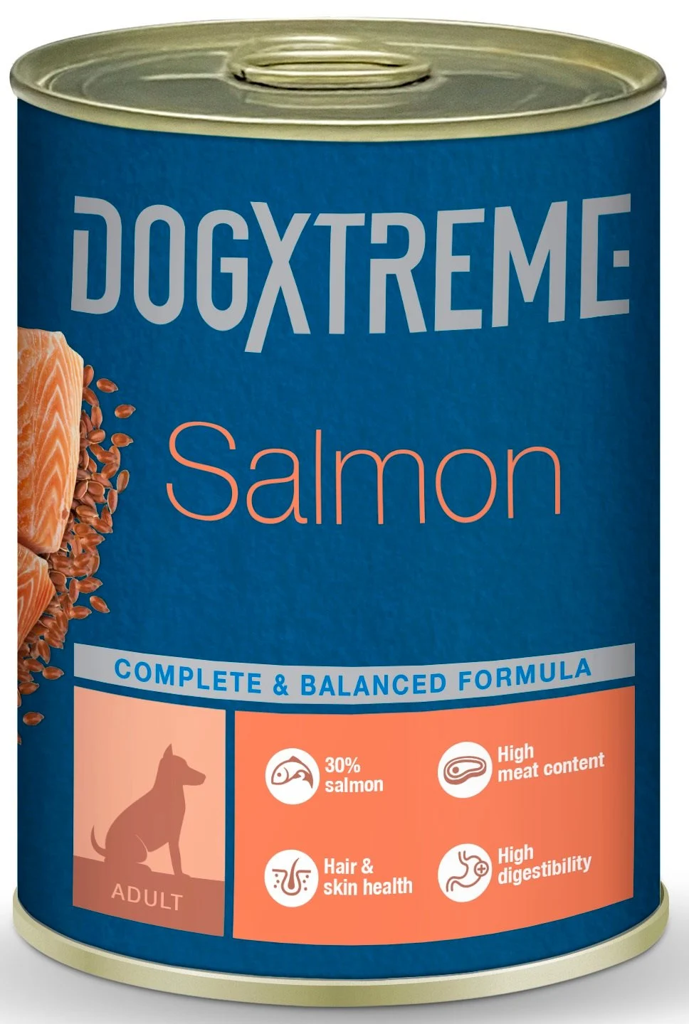 DogXtreme - Pâtée Adulte au Saumon pour Chiens - 400g