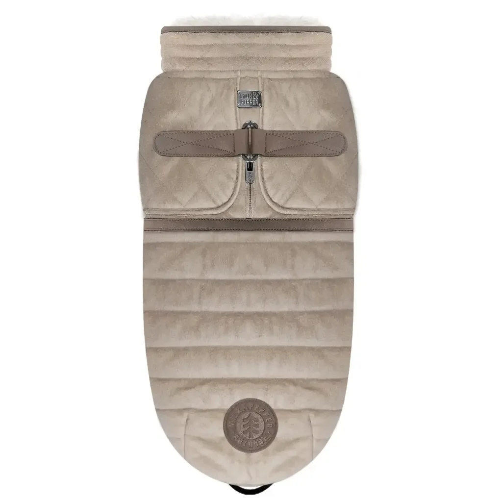 Doudoune ajustable chien avec fourrure – Milk&Pepper