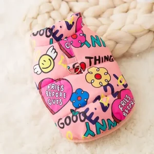 Doudoune rose good things chien